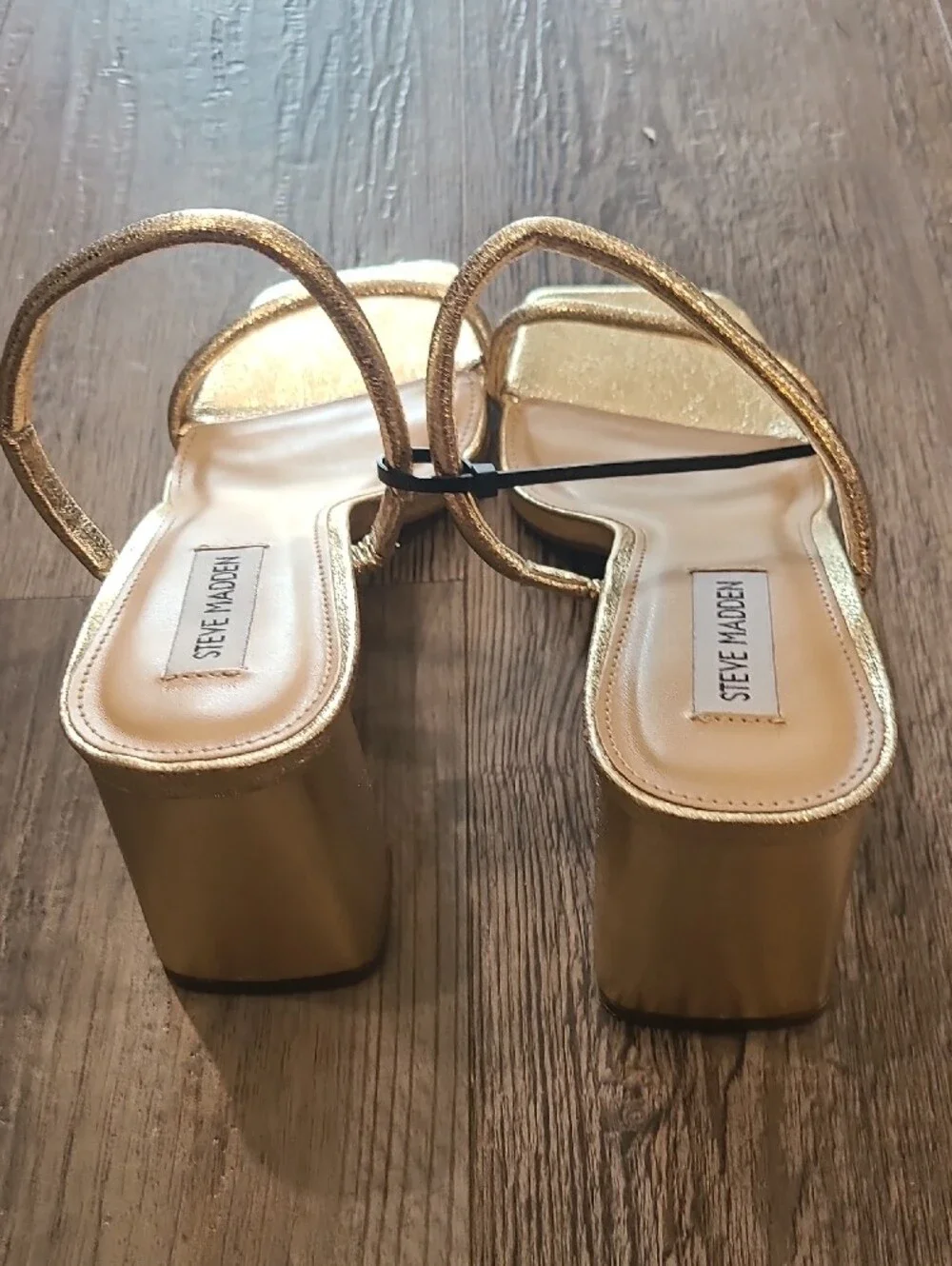 Steve Madden shimmery gold